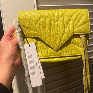 Aimee Kestenberg Quilted Genuine Leather Chain Crossbody bags